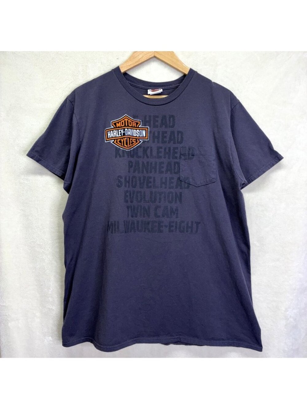Harley Davidson Tee Shirt 2017 Purple Cotton Lone Wolf HD Spokane WA Men XL #e